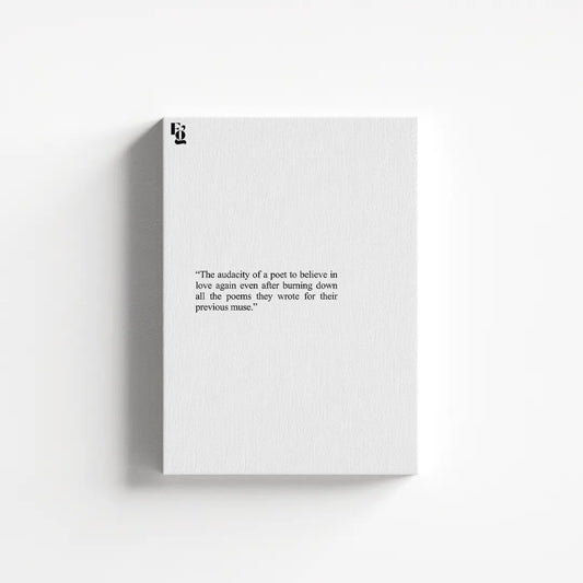 Burning Down All The Poems canvas 1