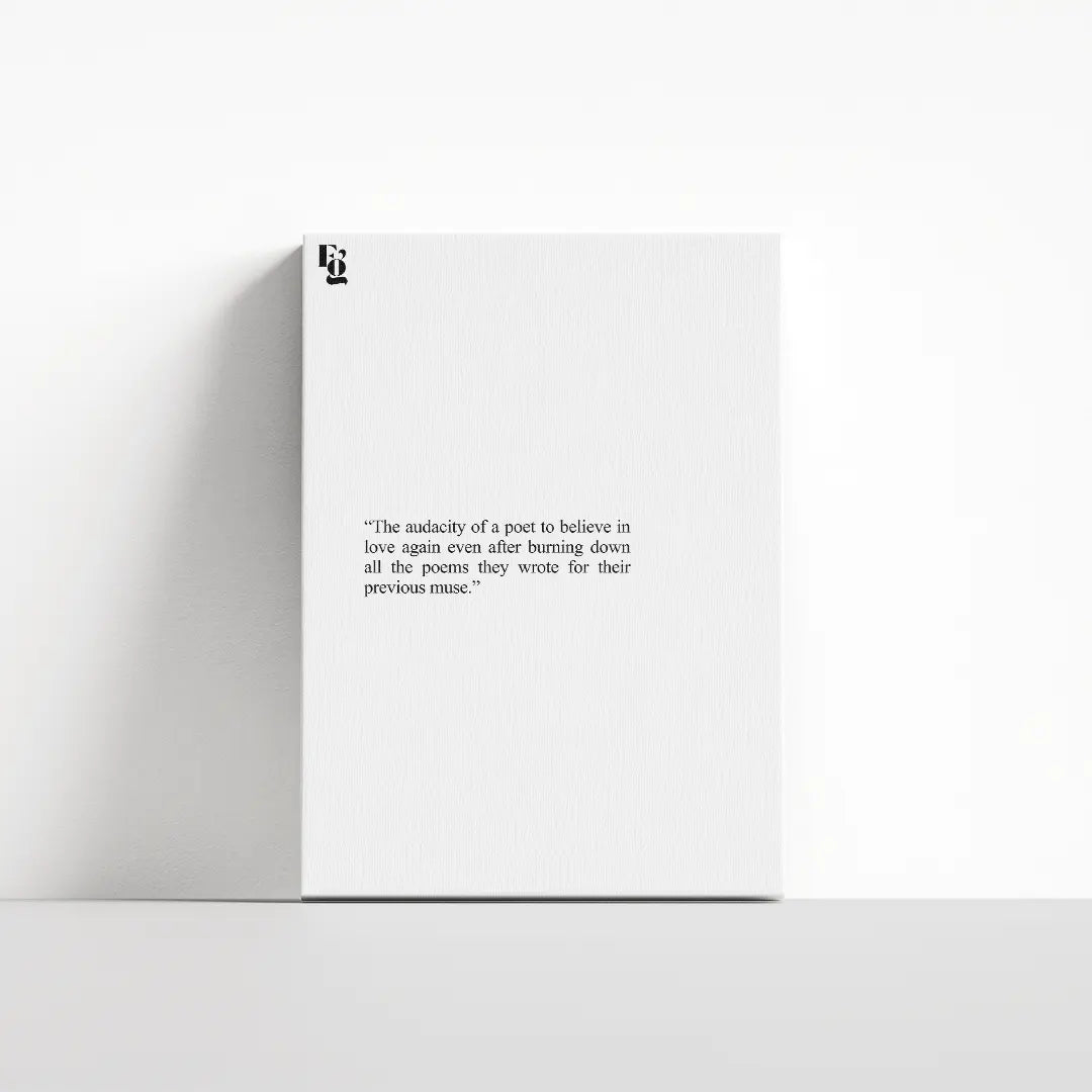 Burning Down All The Poems canvas 4