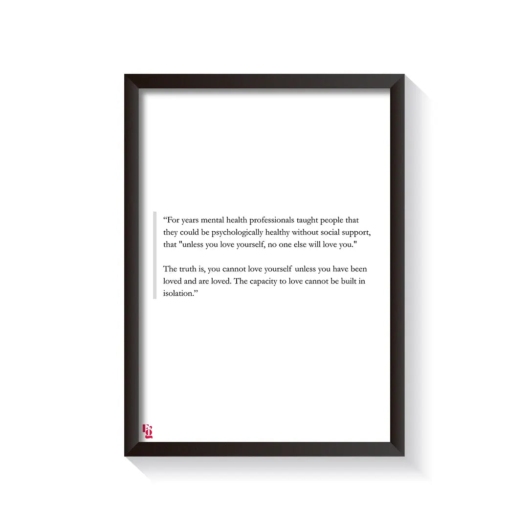 Capacity To Love frame black
