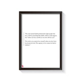 Capacity To Love frame black