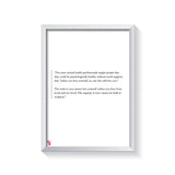 Capacity To Love frame white