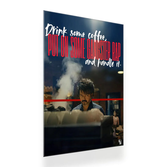 Coffee and Kill Leo Vijay metal poster 2