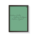 Continue To Typography frame black