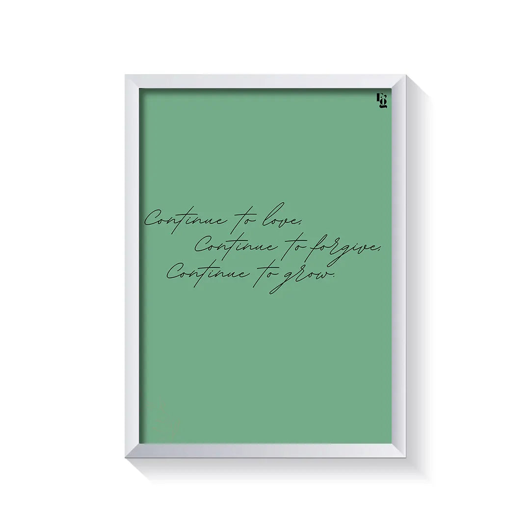 Continue To Typography frame white