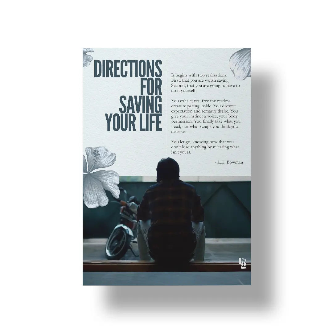 Directions For Saving Your Life art poster 1