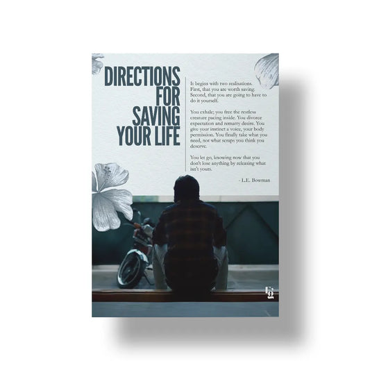 Directions For Saving Your Life art poster 1