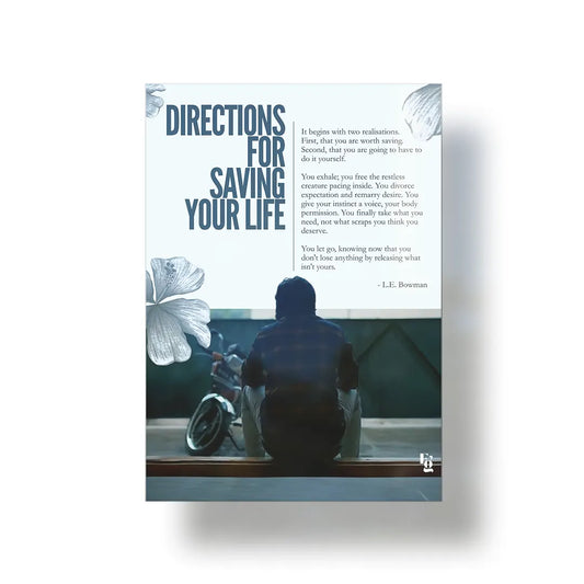 Directions For Saving Your Life metal poster 1