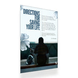 Directions For Saving Your Life metal poster 2