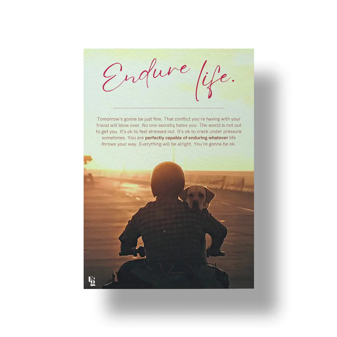 Endure Life art poster 1