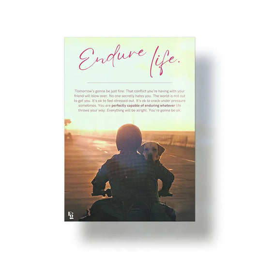 Endure Life metal poster 1