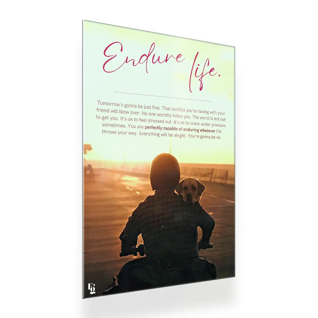 Endure Life metal poster 2