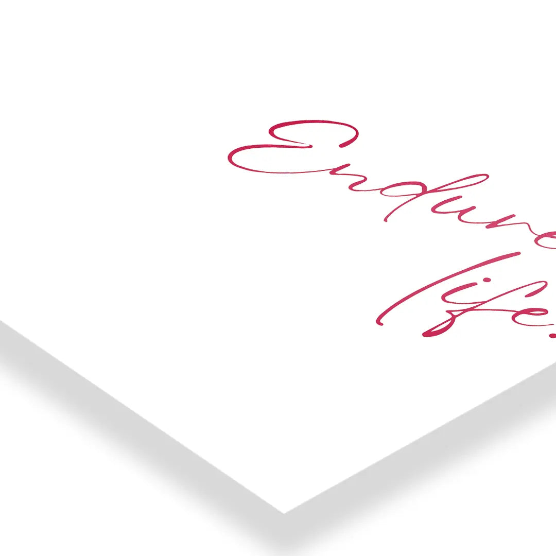 Endure Life Typography art poster 3