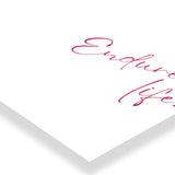 Endure Life Typography art poster 3