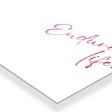 Endure Life Typography metal poster 3