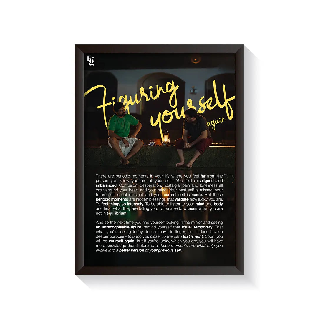 Figuring Yourself Again frame black