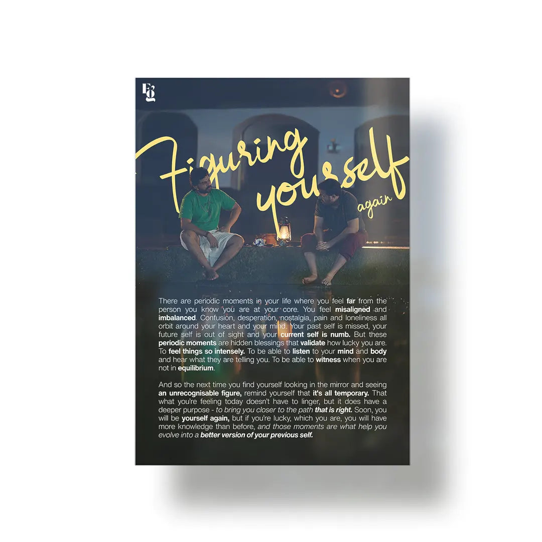 Figuring Yourself Again metal poster 1