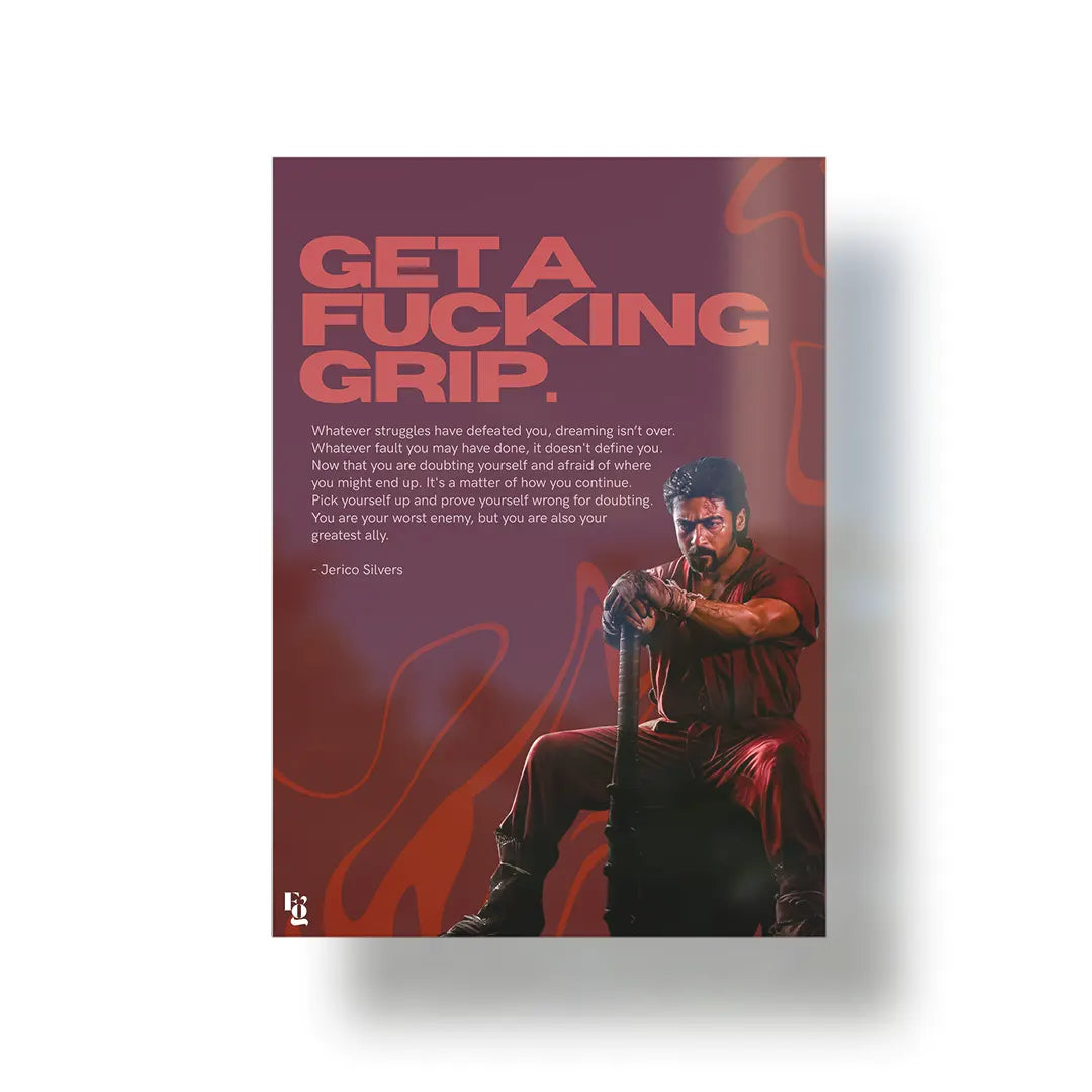 Get A Grip metal poster 1