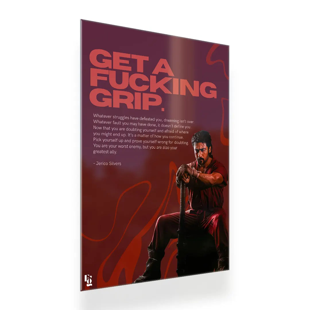 Get A Grip metal poster 2