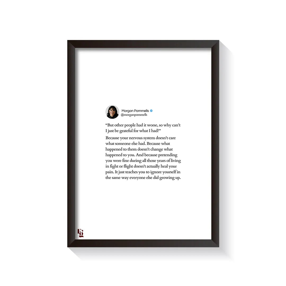 Grateful For What I Had frame black