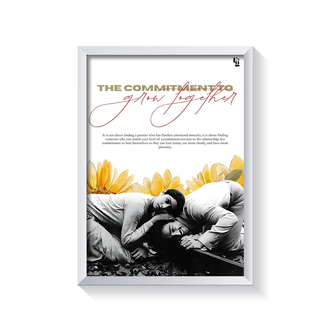Grow Together frame white
