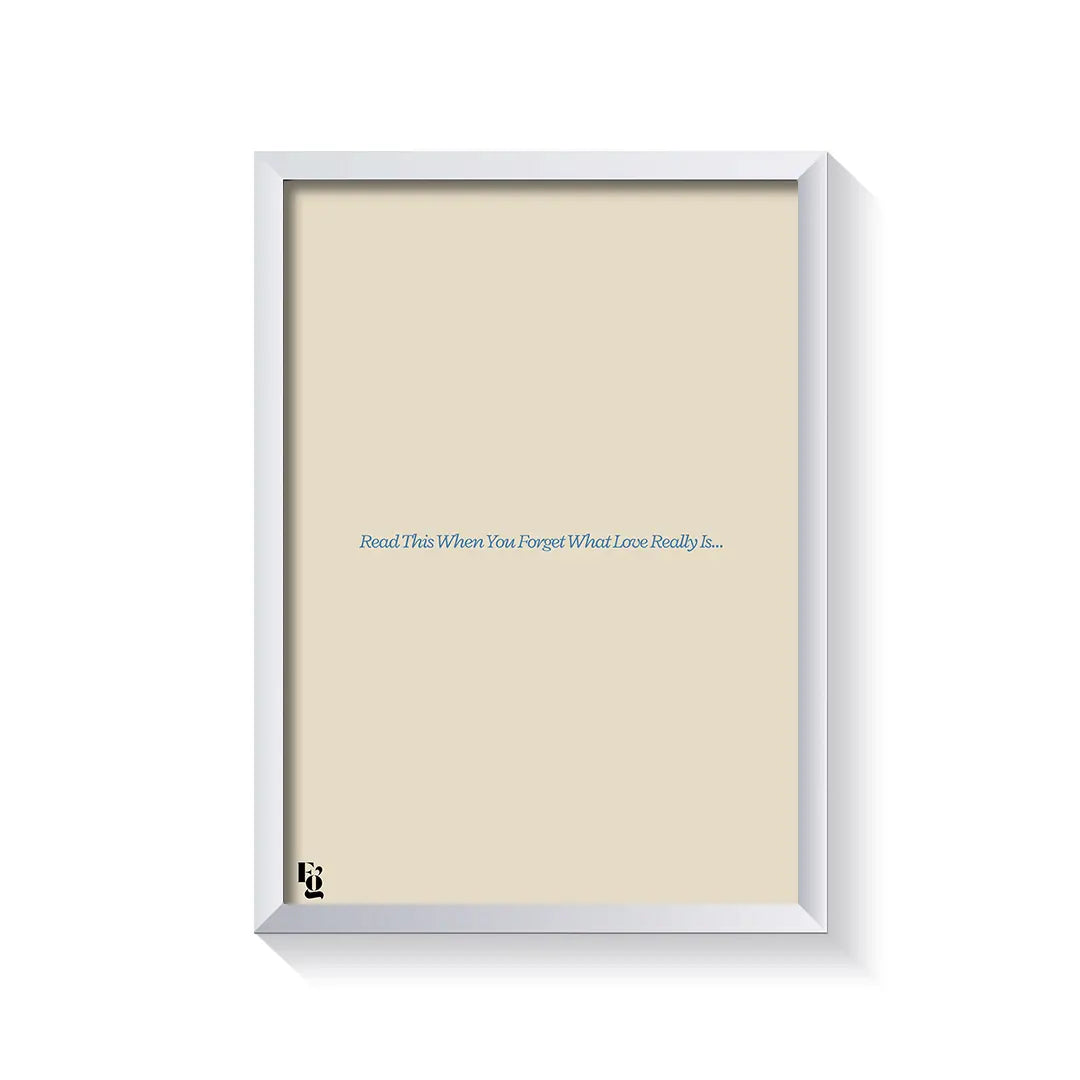 Have To Be Loud Typography frame white