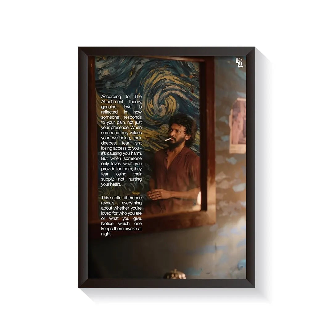 His Attachment Theory frame black