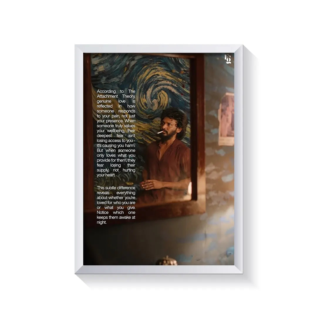 His Attachment Theory frame white