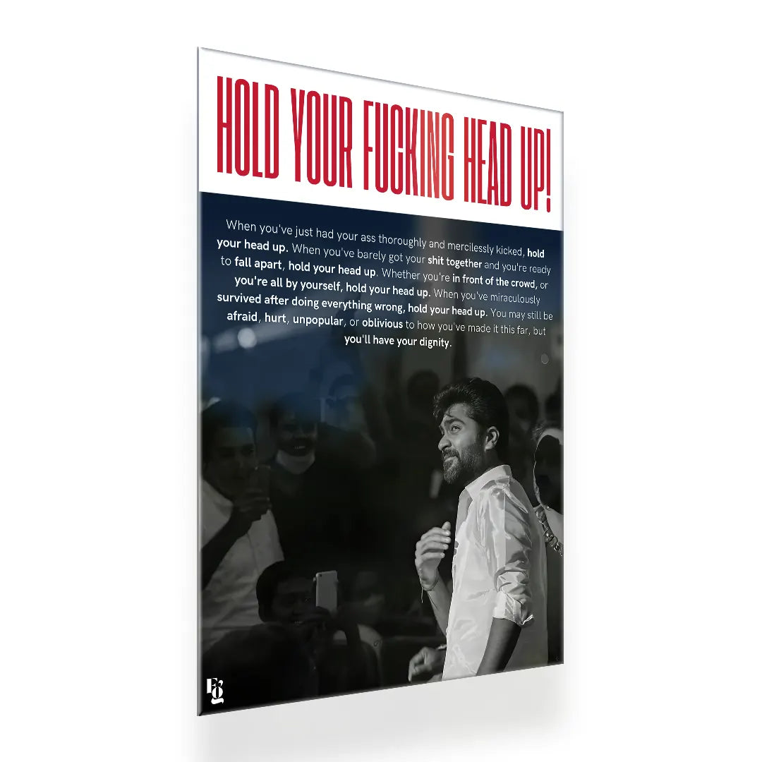 Hold Your Head Up V2 metal poster 2