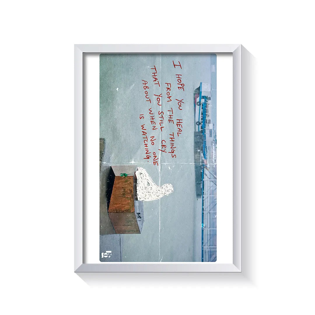Hope You Heal frame white