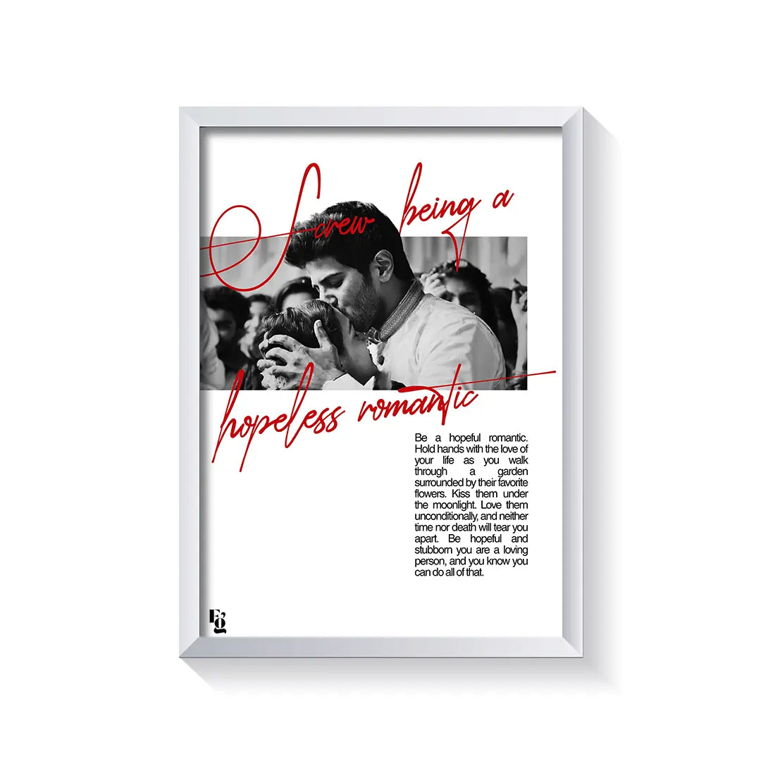 Hopeful Romantic frame white