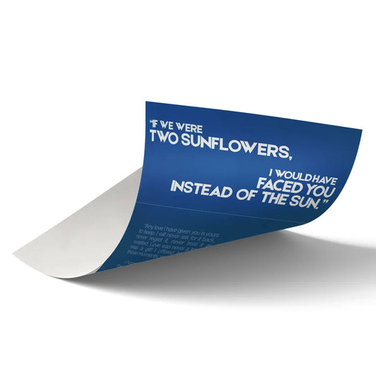 If We Were Sunflowers V2 art poster 2