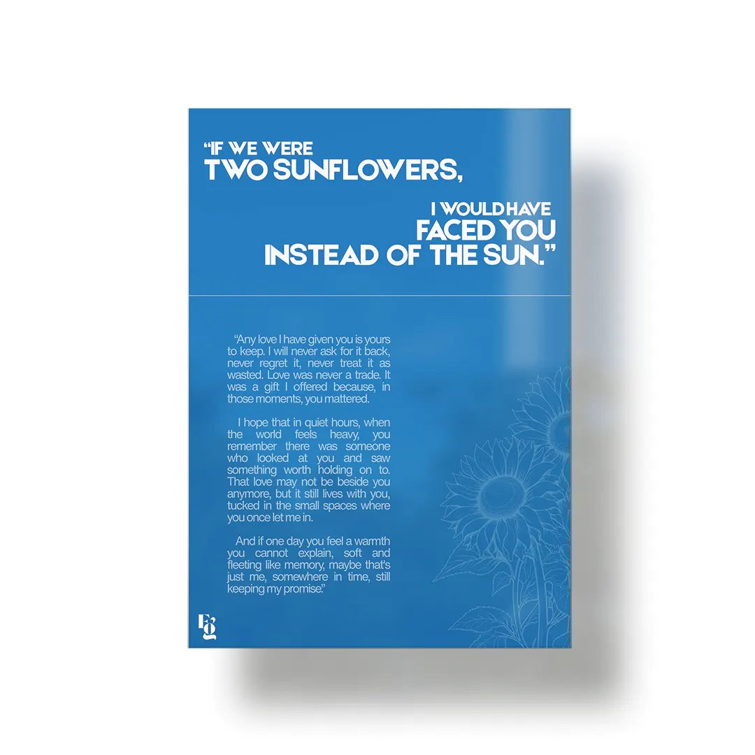 If We Were Sunflowers V2 metal poster 1