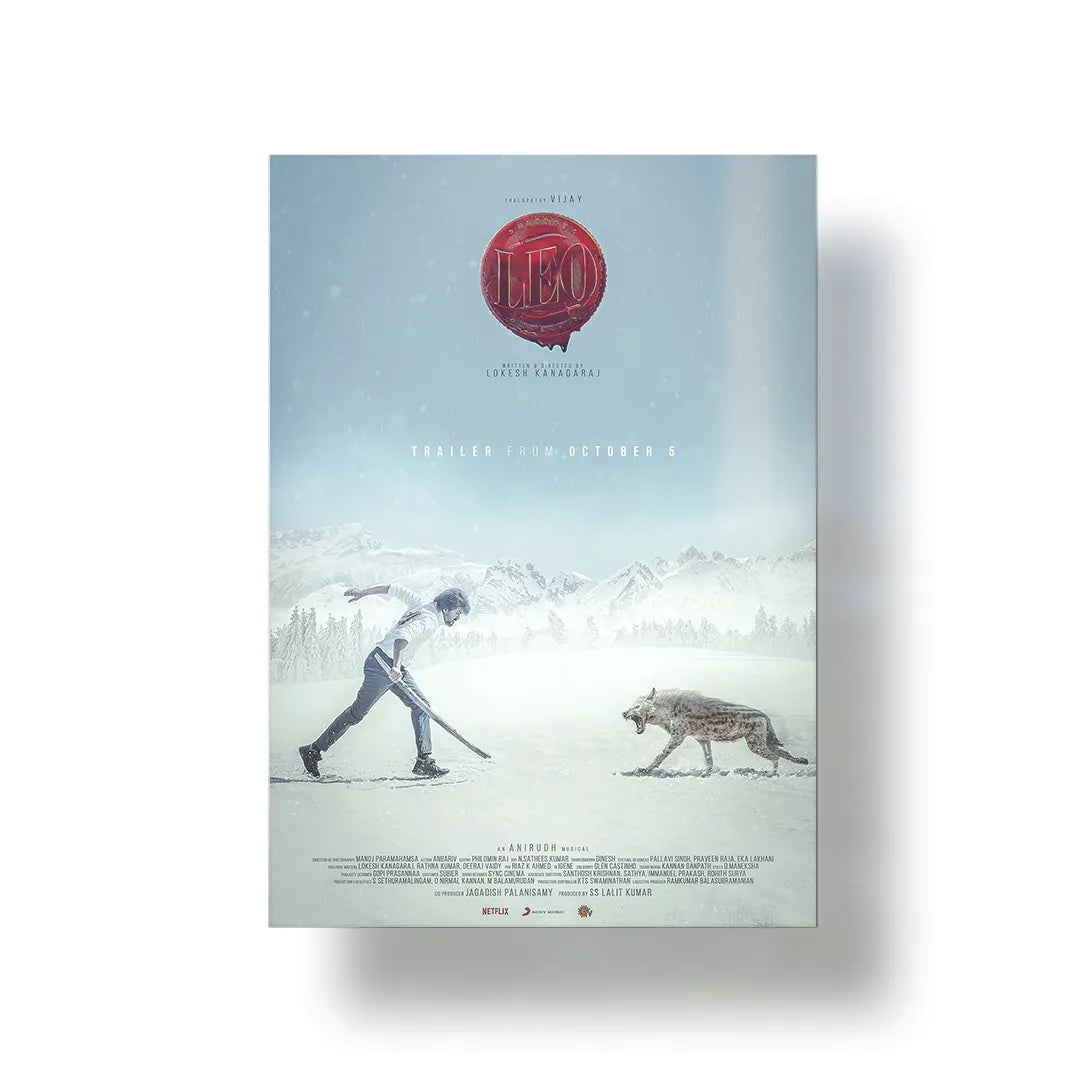 Leo 2023 V2 Original Movie metal poster 1