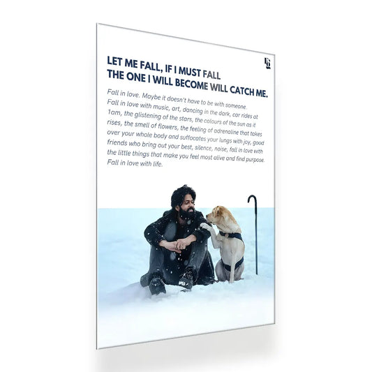 Let me fall Charlie 777 metal poster 2