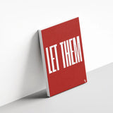 Let Them Typography canvas 3