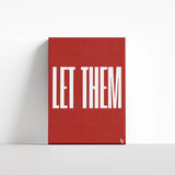 Let Them Typography canvas 4