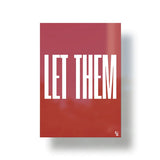 Let Them Typography metal poster 1