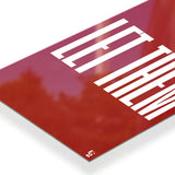 Let Them Typography metal poster 3