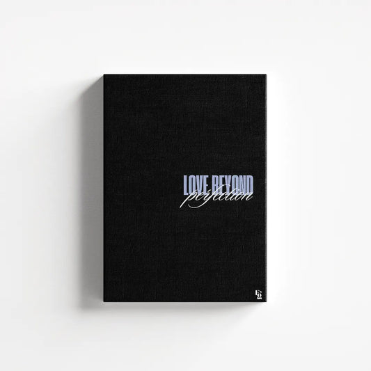 Love Beyond Perfection Typography canvas 1