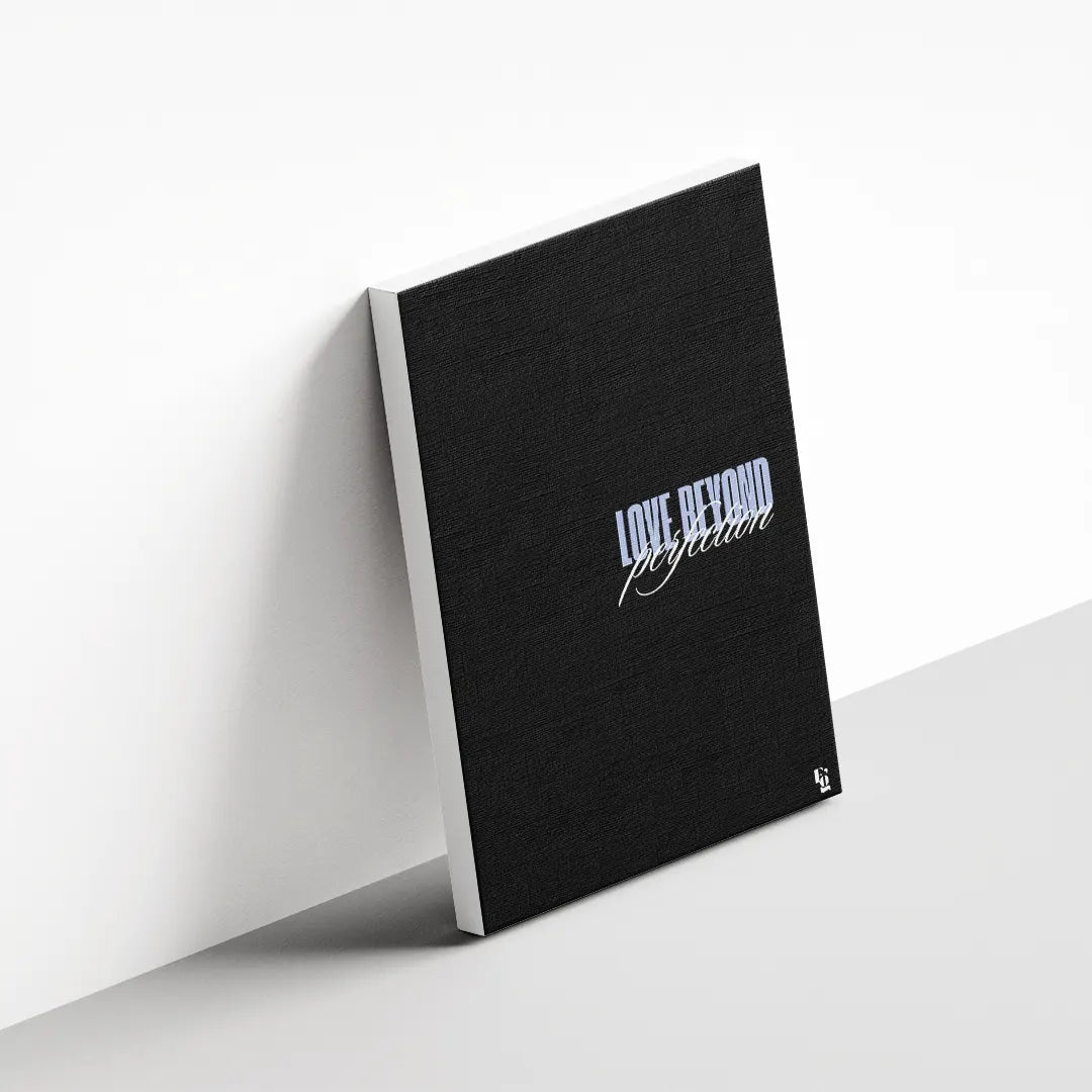 Love Beyond Perfection Typography canvas 3
