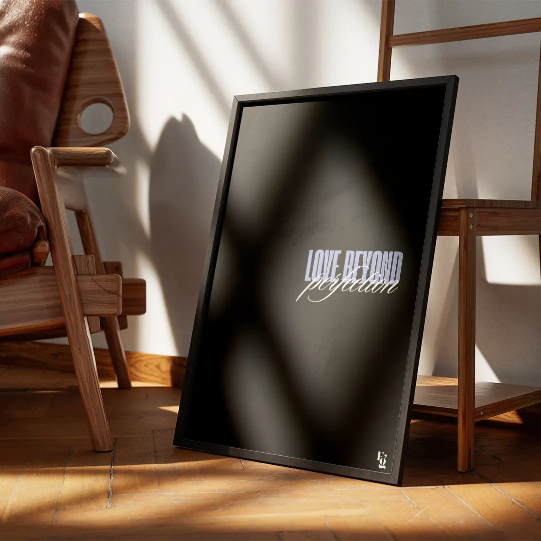 Love Beyond Perfection Typography frame 3