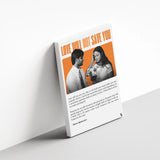 Love Will Not Save You canvas 3