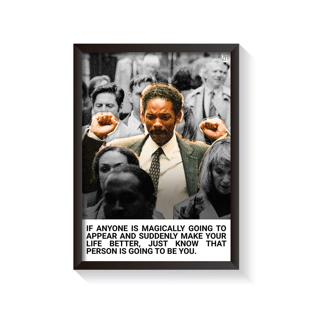 Make Your Life Better frame black