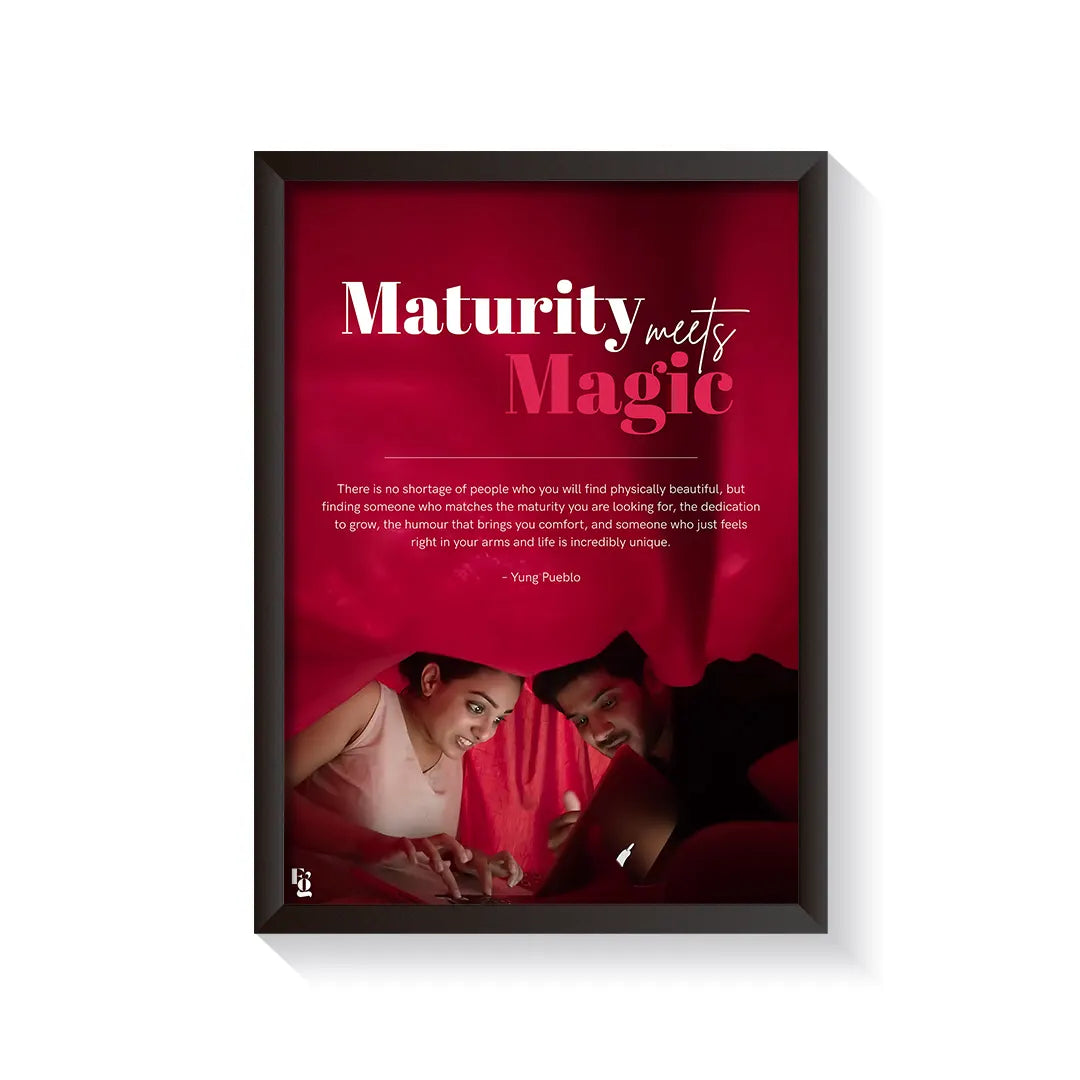 Maturity Meets Magic frame black