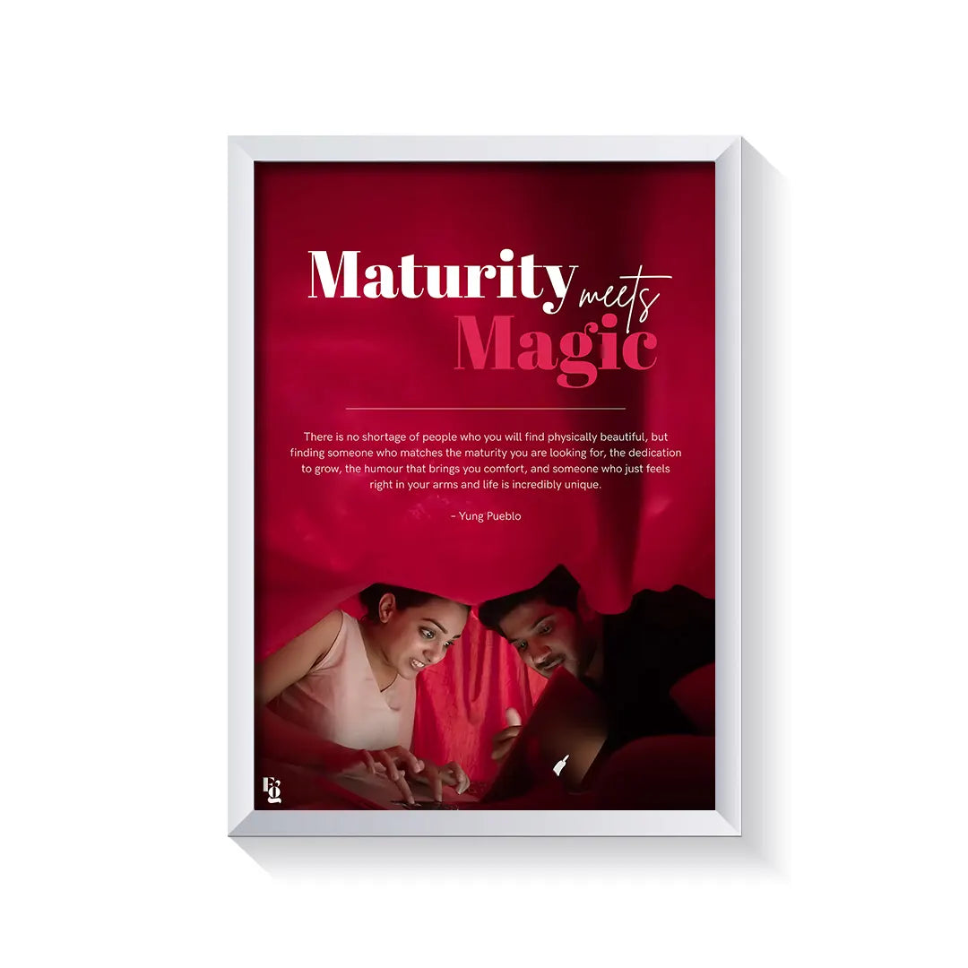 Maturity Meets Magic frame white