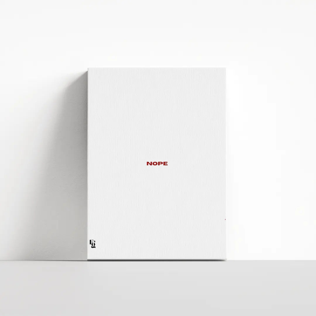 Nope Typography canvas 4
