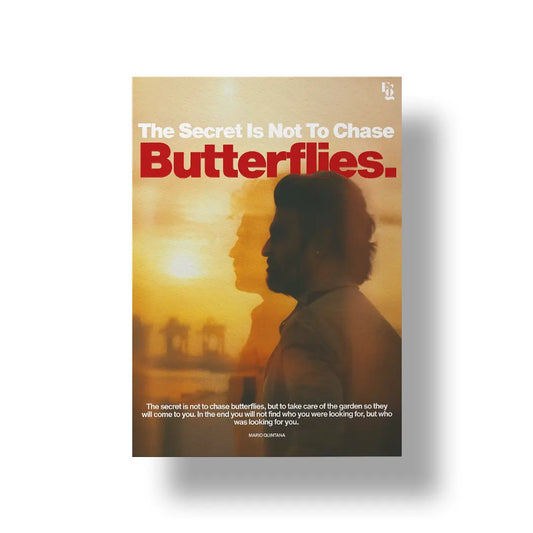 Not To Chase Butterflies art poster 1