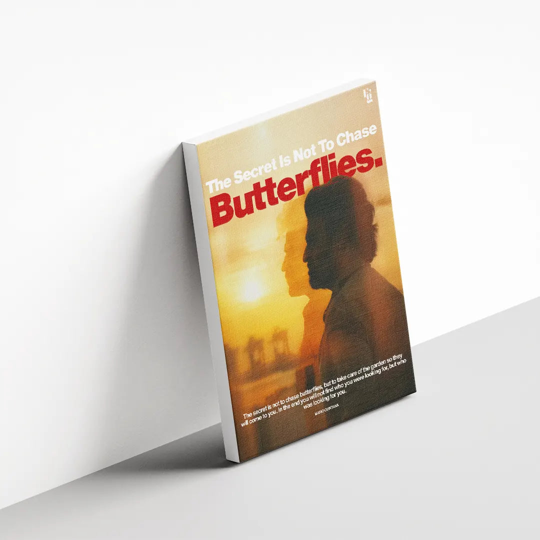 Not To Chase Butterflies canvas 3