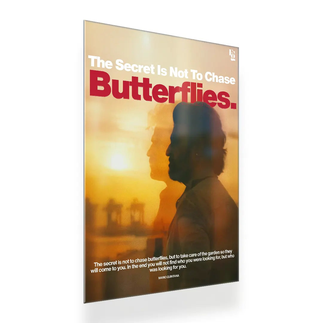 Not To Chase Butterflies metal poster 2