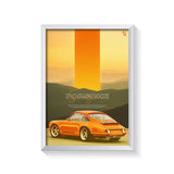 Porsche frame white